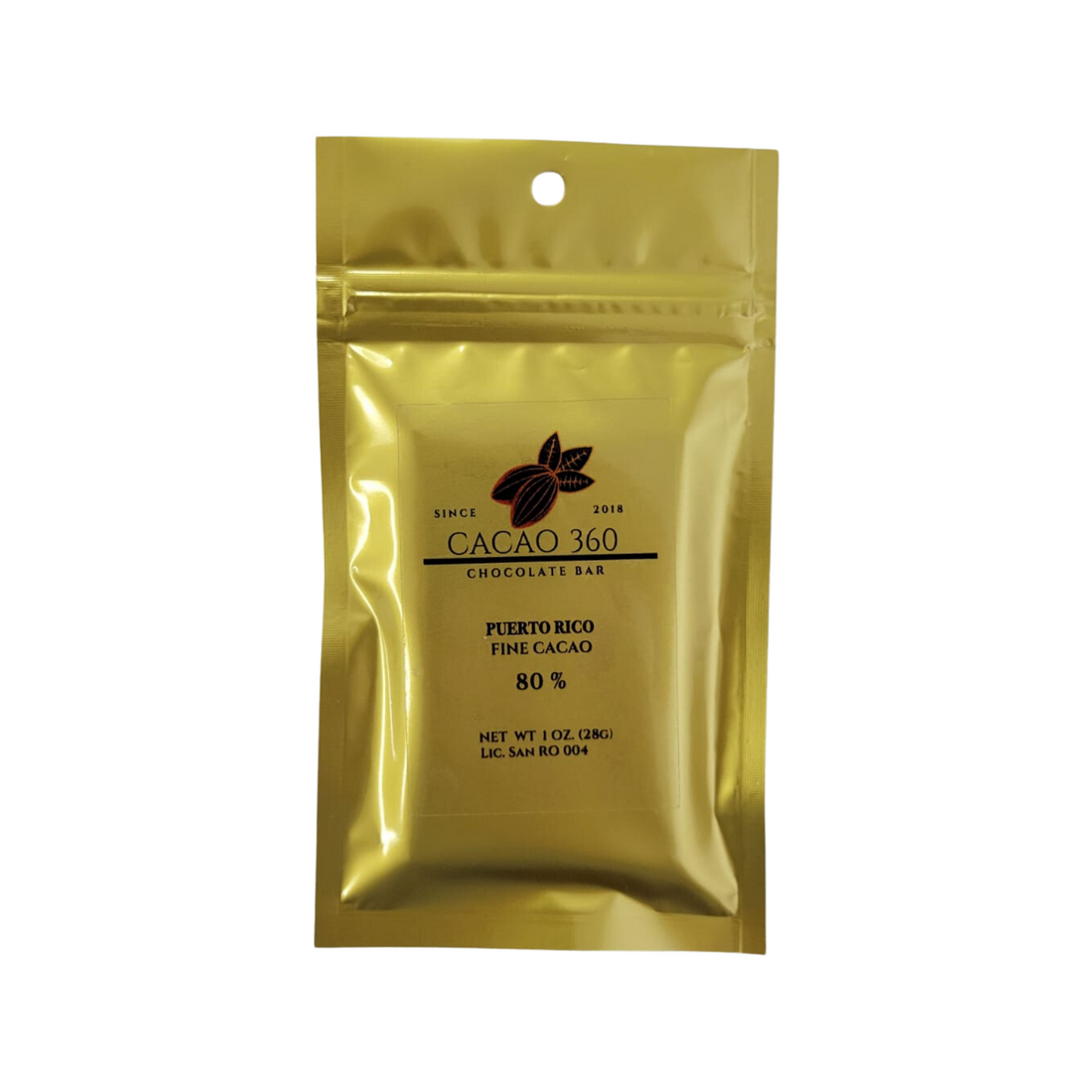 Barra de Cacao de 80%